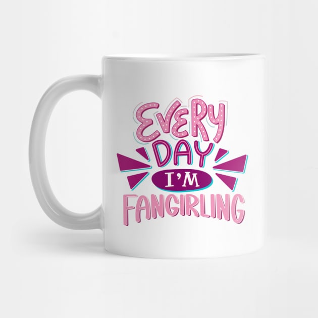 Fangirl Every Day PINK by KitCronk